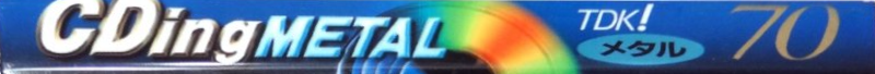 Compact Cassette TDK CDing Metal 70 "CDM-70K" Type IV Metal 1997 Japan
