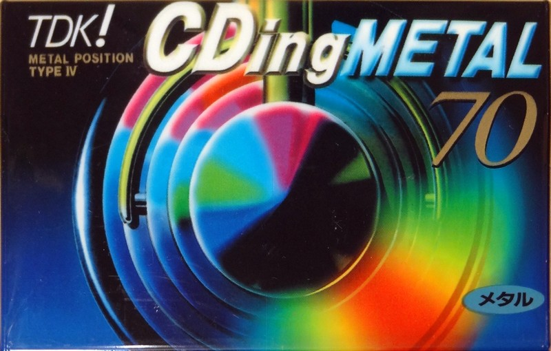 Compact Cassette TDK CDing Metal 70 "CDM-70K" Type IV Metal 1997 Japan