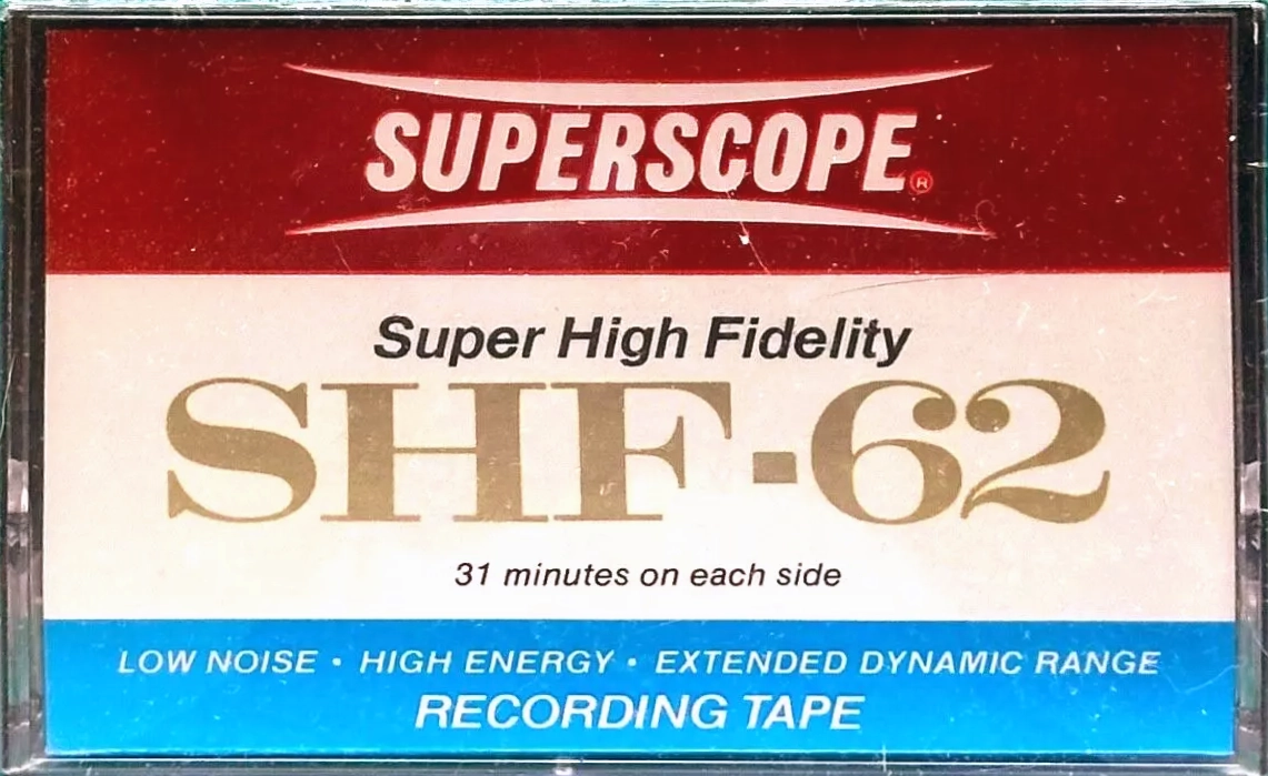 Compact Cassette Superscope SHF 62 Type I Normal USA