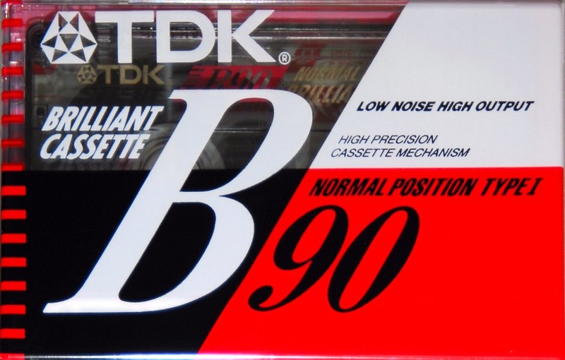 Compact Cassette TDK B 90 Type I Normal 1990