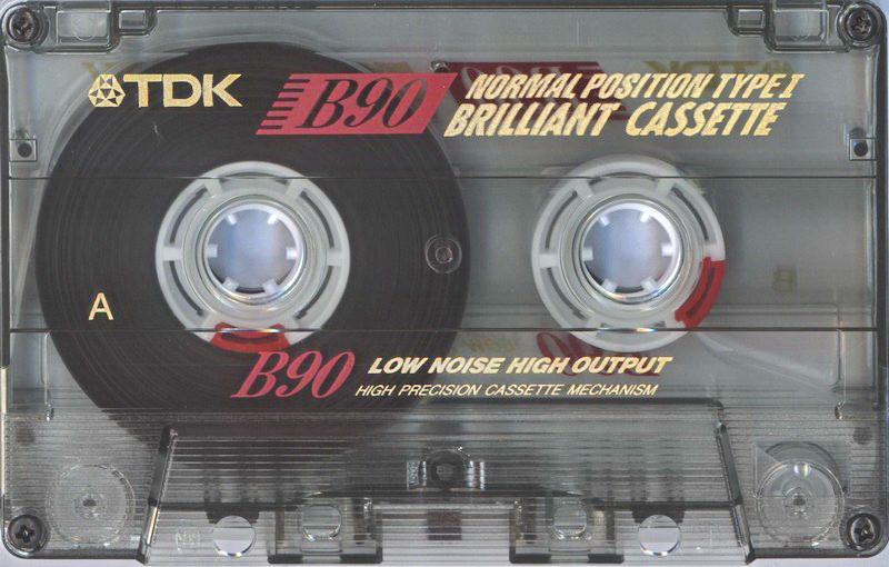 Compact Cassette TDK B 90 Type I Normal 1990