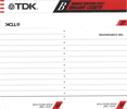 Compact Cassette TDK B 90 Type I Normal 1990