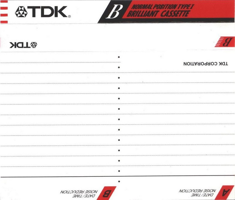 Compact Cassette: TDK  - B 90