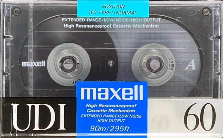 Compact Cassette Maxell UDI / UD1 60 Type I Normal 1988 USA