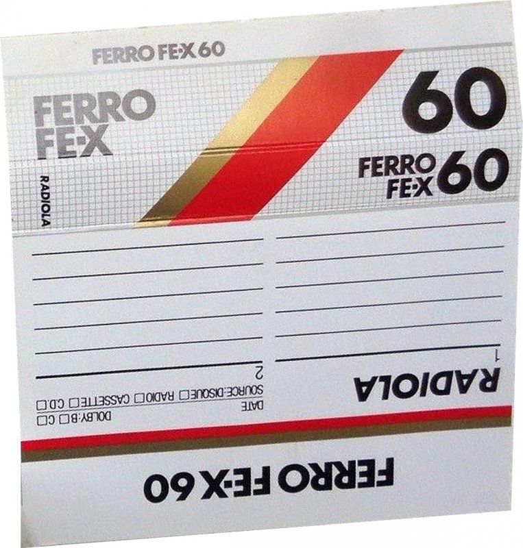 Compact Cassette Radiola FE-X 60 Type I Normal 1980 Belgium