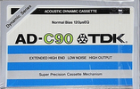 Compact Cassette TDK AD 90 Type I Normal 1979 USA