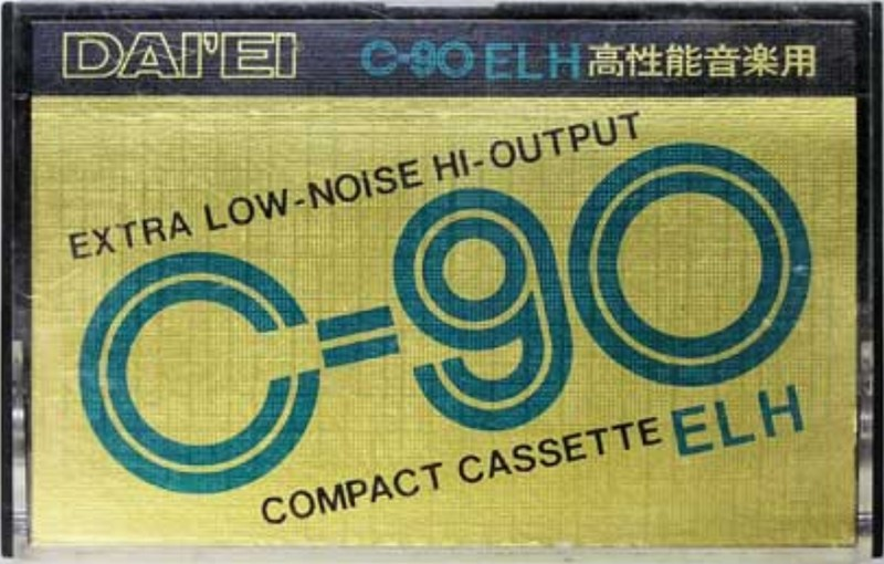 Compact Cassette Daiei ELH 90 Type I Normal 1976 Japan