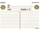 Compact Cassette Sony CD-IT PRO 100 "C-100CDP2" Type II Chrome 1992 North America