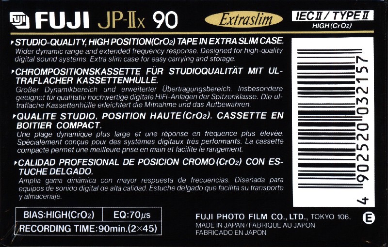 Compact Cassette:  Fuji - JP-IIx 90