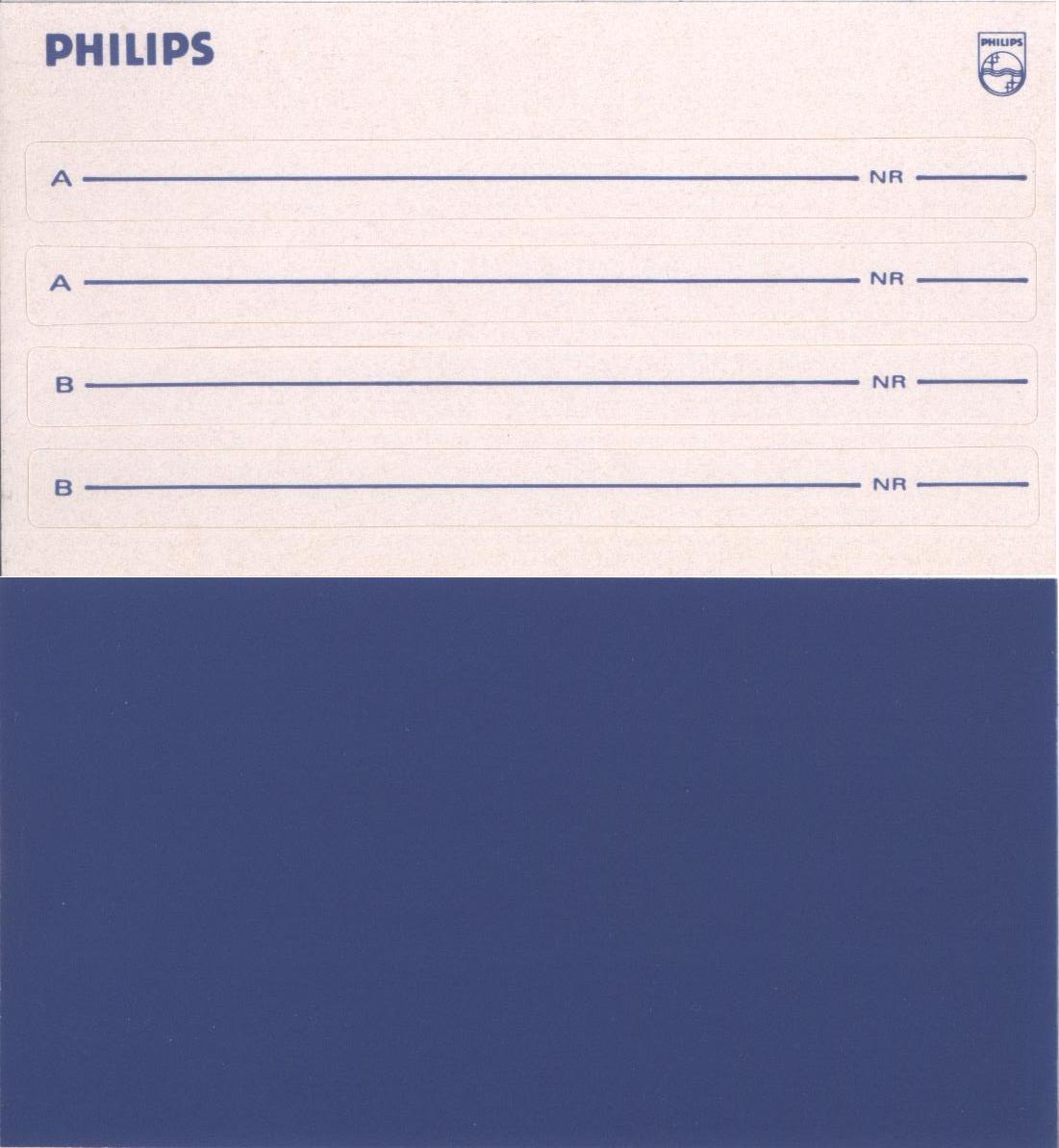 Compact Cassette Philips FS 60 Type I Normal 1989 Europe
