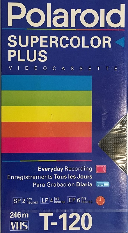 VHS, Video Home System Polaroid Supercolor Plus 120 Type I Normal North America