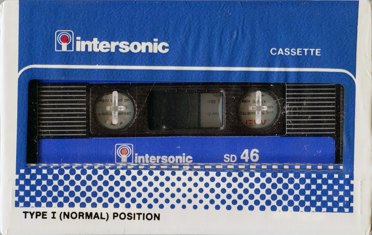 Compact Cassette Intersonic SD 46 Type I Normal 1983 Greece
