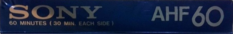 Compact Cassette Sony AHF 60 Type I Normal 1982 Japan