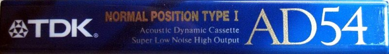 Compact Cassette TDK AD 54 "AD-54A" Type I Normal 1992 Japan
