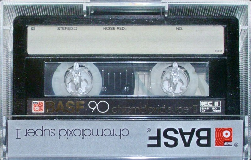 Compact Cassette BASF Chromdioxid Super II 90 "Mustercassette Profis fahren" Type II Chrome 1981 Germany