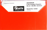 Compact Cassette Universum 60 "Case Red" Type I Normal 1972 Europe