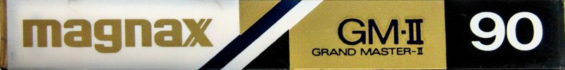 Compact Cassette Magnax GM-II 90 "Grand Master II" Type II Chrome 1982 Japan