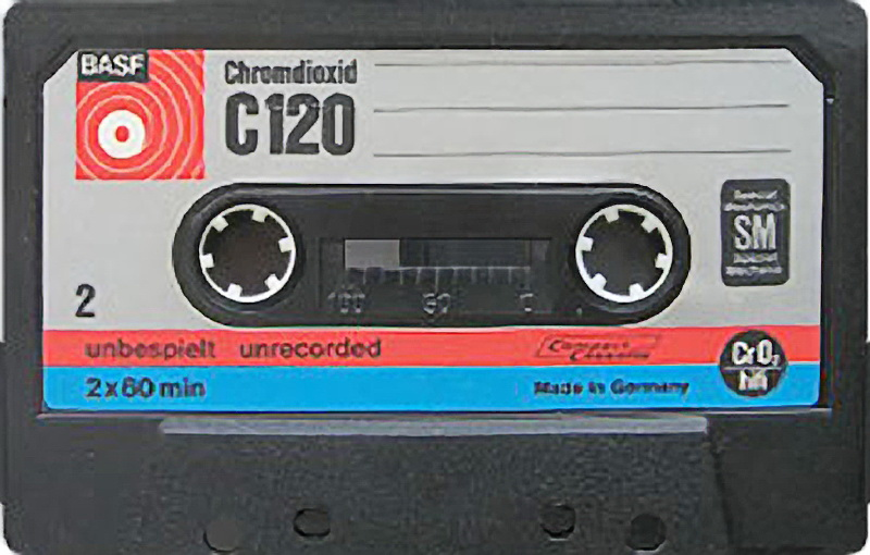 Compact Cassette BASF Chromdioxid 120 Type II Chrome 1972 Europe
