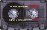 Compact Cassette TDK A 60 Type I Normal 1989 USA