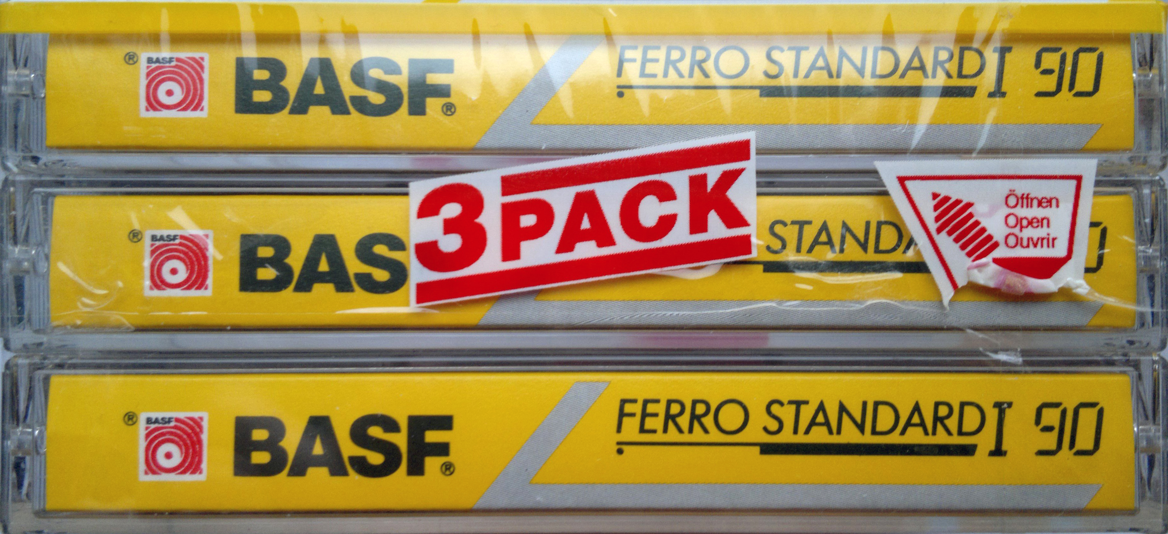 3 pack BASF Ferro Standard I 90 Type I Normal 1991 Europe