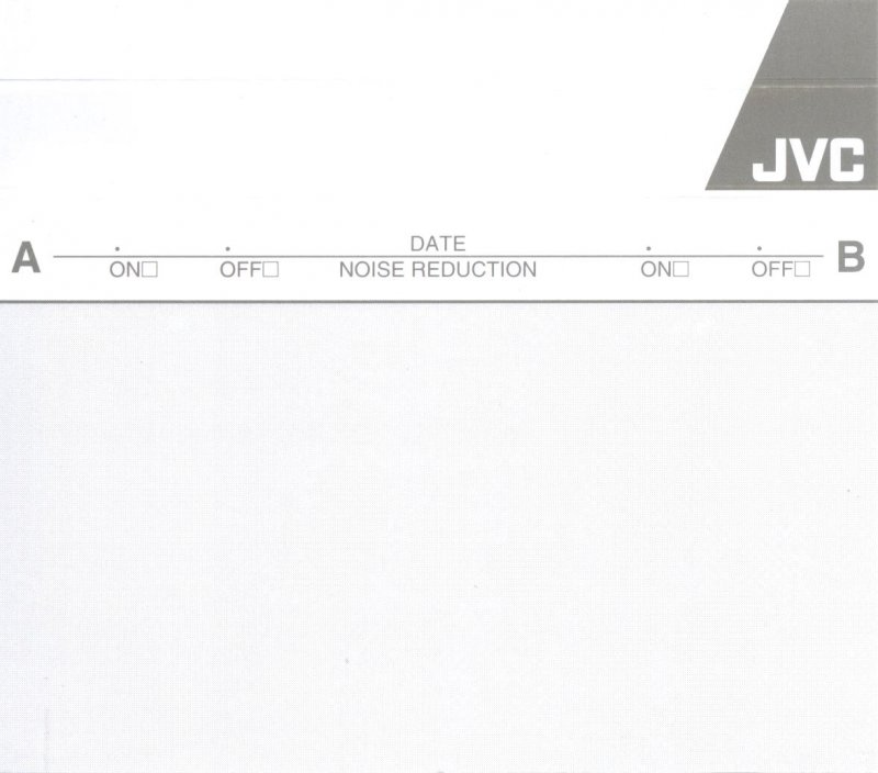 Compact Cassette JVC GI 90 "G1-90B" Type I Normal 1992 North America