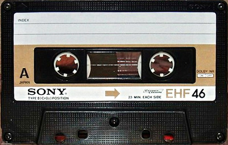 Compact Cassette Sony EHF 46 Type II Chrome 1978 North America