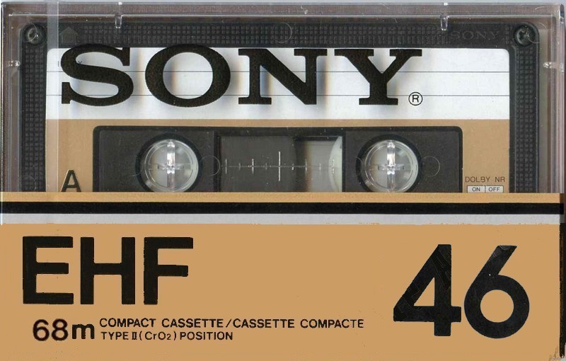 Compact Cassette Sony EHF 46 Type II Chrome 1978 North America