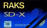 Compact Cassette RAKS SD-X 46 Type II Chrome 1993 Europe