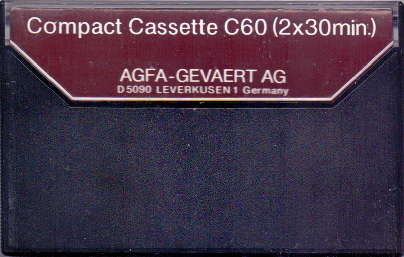 Compact Cassette AGFA 60 Type I Normal 1980 Germany