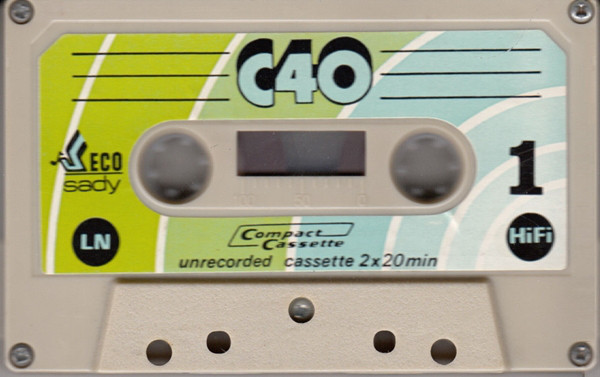 Compact Cassette ECO Sady 40 "LN" Type I Normal Unknown Country