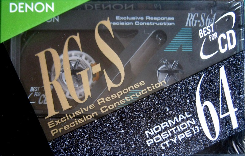 Compact Cassette Denon RG-S 64 Type I Normal 1990 Japan