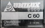 Compact Cassette Unilux 2000 60 Type II Chrome Germany