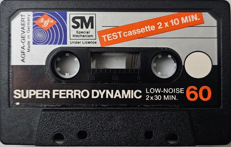 Compact Cassette AGFA Super Ferro Dynamic 20 Test Cassette 1977 Europe