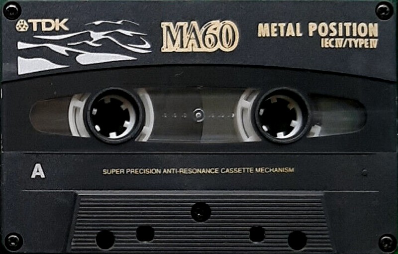 Compact Cassette TDK MA 60 "MA-90" Type IV Metal 1997 Worldwide