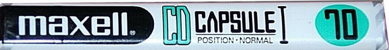 Compact Cassette Maxell CD Capsule I 70 "CDC-I 70" Type I Normal 1990 Japan