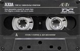 Compact Cassette AXIA AU-IIx 70 "AU-2X 70" Type II Chrome 1991 Japan