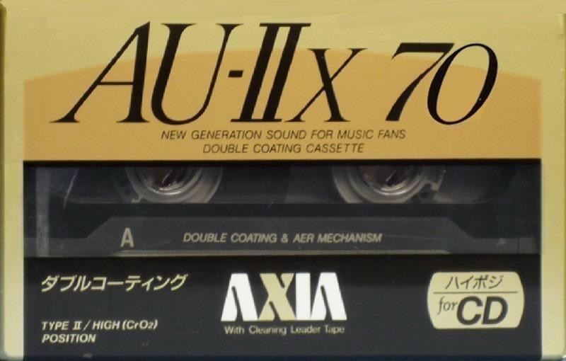 Compact Cassette AXIA AU-IIx 70 "AU-2X 70" Type II Chrome 1991 Japan