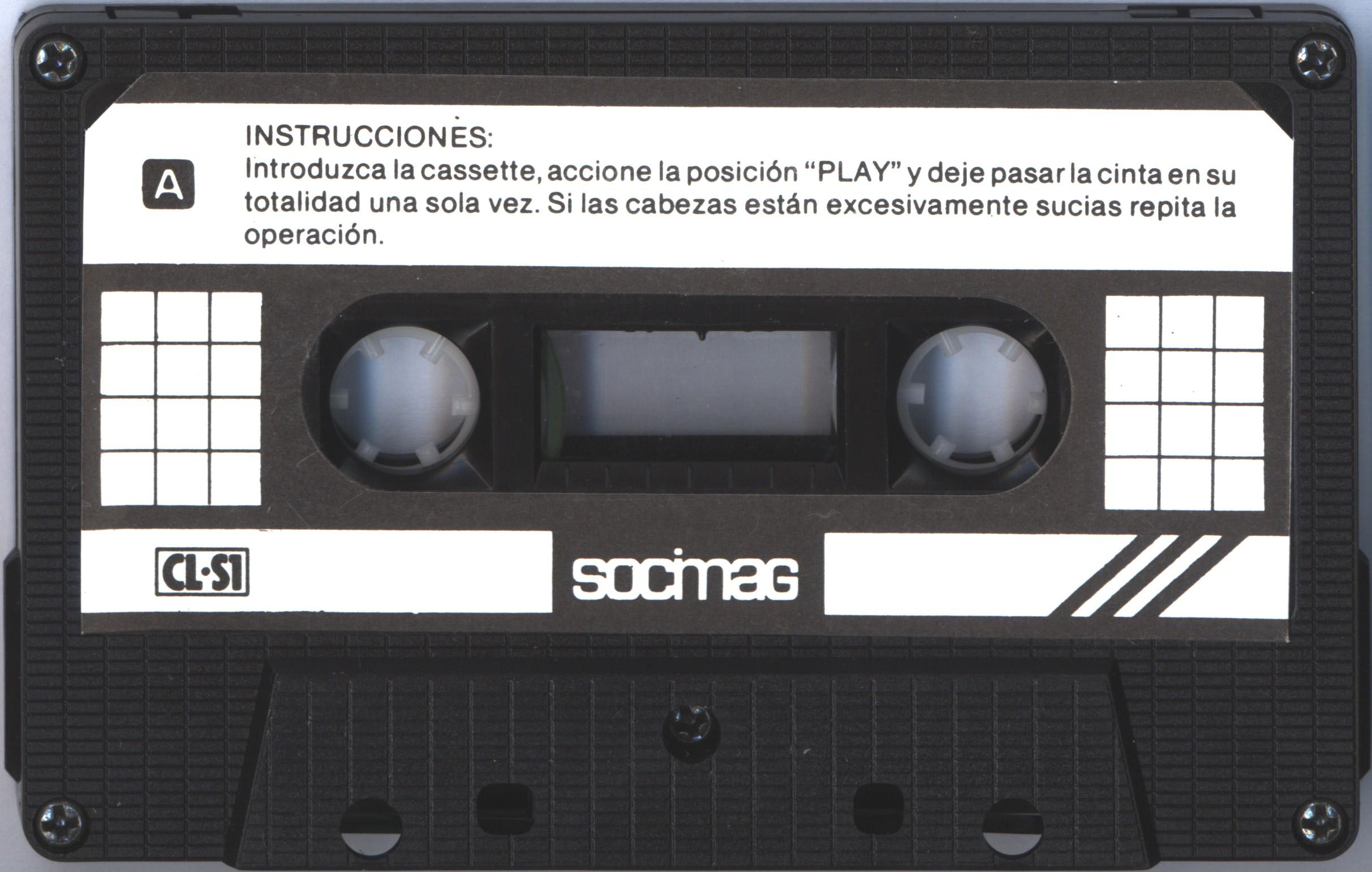 Compact Cassette Socimag "CL-S1" Cleaning Cassette Europe