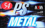 Compact Cassette AXIA PS-Metal 54 "PSMJ 54" Type IV Metal 1997 Japan