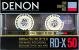Compact Cassette Denon RD-X 50 Type I Normal 1986 Japan