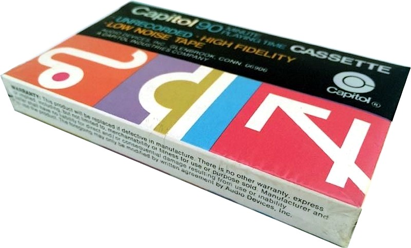 Compact Cassette Capitol Psychedelic Heiroglyphics 90 Type I Normal 1970 USA