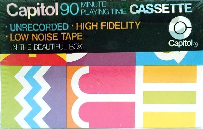 Compact Cassette Capitol Psychedelic Heiroglyphics 90 Type I Normal 1970 USA