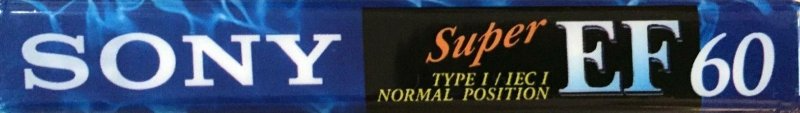 Compact Cassette Sony Super EF 60 Type I Normal 1995 Europe