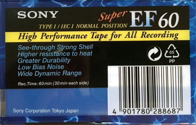 Compact Cassette: Sony  - Super EF 60