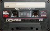 Compact Cassette PDM / PDMagnetics 1100 Metal 60 Type IV Metal 1981 Europe