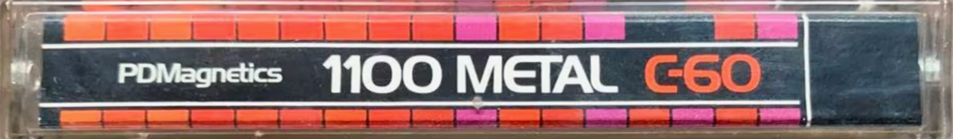Compact Cassette PDM / PDMagnetics 1100 Metal 60 Type IV Metal 1981 Europe