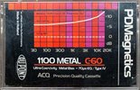 Compact Cassette PDM / PDMagnetics 1100 Metal 60 Type IV Metal 1981 Europe