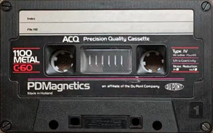 Compact Cassette PDM / PDMagnetics 1100 Metal 60 Type IV Metal 1981 Europe