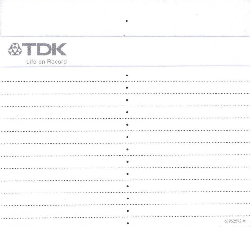 Compact Cassette: TDK  - D 60