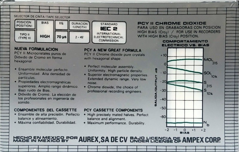 Compact Cassette:  Ampex - PCY II 90